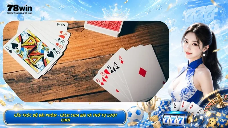 Cấu Trúc Bộ Bài Phỏm - Cách Chia Bài Và Thứ Tự Lượt Chơi