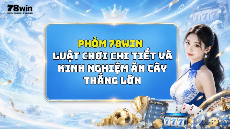 Phỏm 78Win - Luật Chơi Chi Tiết Và Kinh Nghiệm Ăn Cây Thắng Lớn